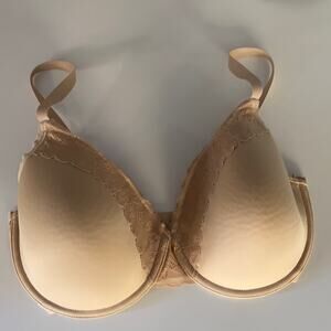 Natori Nude Lace Front Bra Size 32DDD